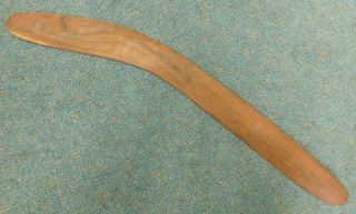 B1 Very Large Flat Broad Form Australian Aboriginal Boomerang 1950s Red Ochre