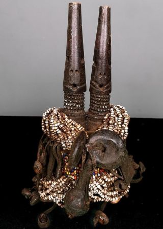 Vintage Tribal Rare Namji 2 Headed Fertility Doll - - - - Cameroon 50