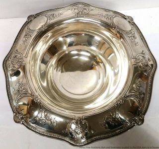Vintage Gorham Gregorian Sterling Silver Repousse Large Centerpiece Bowl 36ozt 3