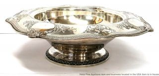 Vintage Gorham Gregorian Sterling Silver Repousse Large Centerpiece Bowl 36ozt 4