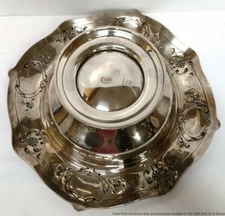 Vintage Gorham Gregorian Sterling Silver Repousse Large Centerpiece Bowl 36ozt 9