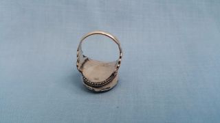 Antique Lapis Lazuli Tibetan Silver Ring 20mm 3