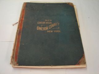 Oneida County York 1907 Century Atlas Utica Hartford