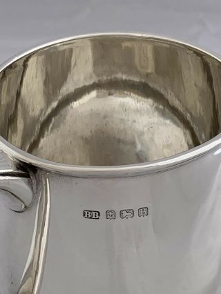 Solid Silver PINT MUG or TANKARD 1926 Birmingham Barker Brothers Sterling Silver 7