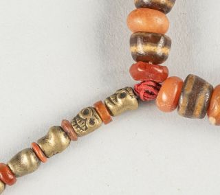 Chinese Antique/Vintage Manchu Style Agate Prayer Beads 5