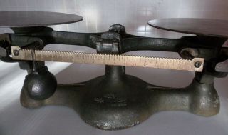 Vtg Scale Detecto Double Pan Balance Case Base Cap 76 LBS No 1 Good Shape 3