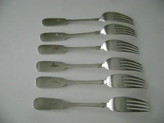 FABERGE FORKS STERLING SILVER 84 RUSSIAN IMPERIAL ANTIQUES RUSSIA 10
