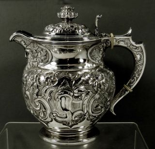 Scottish Sterling Coffee Pot 1827 Neptune & Serpent 4