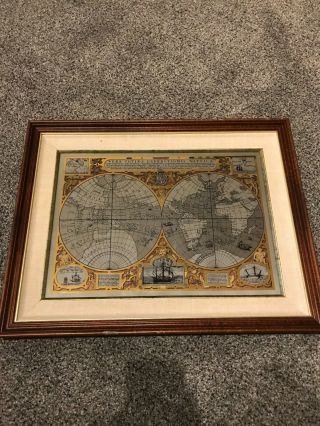Authentic The Sir Francis Drake World Map Gold And Silver