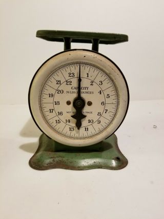 Vintage Antique American Steel Products 24 Lb Scale Mercantile 5
