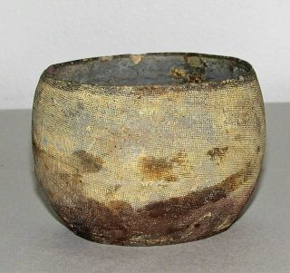 Chinese Neolithic Tomb Burial Pottery Wine Cup C.  2000 Bc / 3 " D X 2.  5 " H