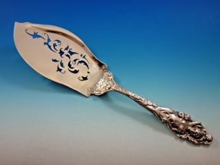 Love Disarmed By Reed And Barton Sterling Silver Fish Server Pierced As 12 1/2 "
