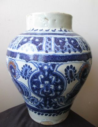 Antique SIGNED Enrique VENTOSA large ART Pottery Puebla Jar VASE w BIRDS 5
