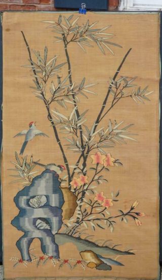 Large Chinese Kesi With Birds In Landscape,  1900