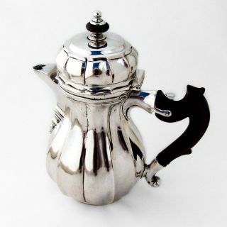 Antique Lidded Cream Pitcher Germany 800 Silver 1789