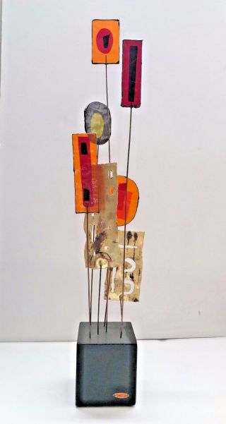C.  Jere Brass & Acrylic " Lollypop " Sculpture