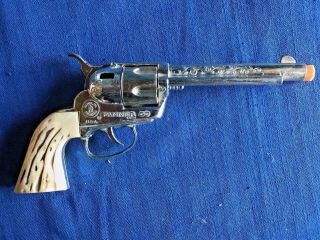 Vintage 1950 ' s Mattel Fanner 50 cap gun pistol w/original holster & 6 bullets 5