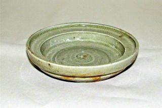 Chinese Han Tomb Burial Pottery Dish Crackle c.  206 BC - 220 AD / 5.  25 