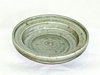 Chinese Han Tomb Burial Pottery Dish Crackle c.  206 BC - 220 AD / 5.  25 