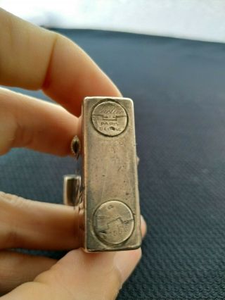 Rare Art Deco Solid Silver Cartier Fuel Lighter 4
