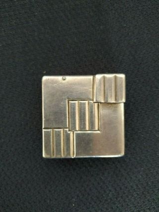 Rare Art Deco Solid Silver Cartier Fuel Lighter 6