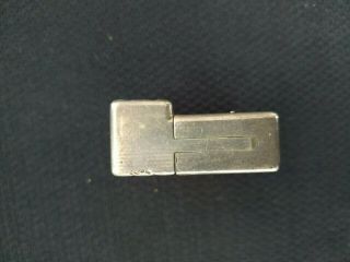 Rare Art Deco Solid Silver Cartier Fuel Lighter 9
