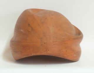 Size 25 - Wooden Hat Block Mold Form Millinery Head Style Form Display -