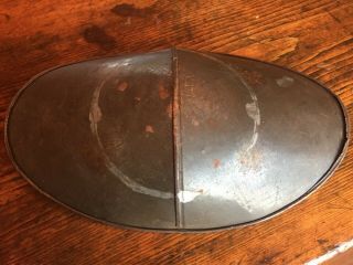Antique Vtg Mercantile Cast Iron Balance Scale Tin Pan Counter Weights Candy 9