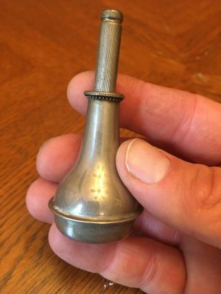 Antique Silver Oil Can - Sept 10 1895 Vintage Size: 3 " H X 1.  5 " W,  Rare
