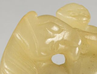 Chinese Antique Carved Jade Figure,  horse and monkey 7