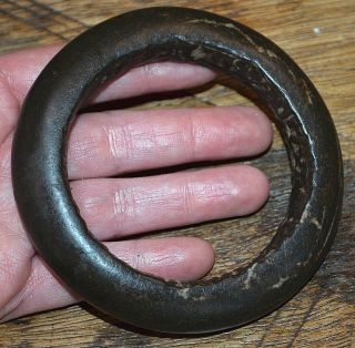 Rare Antique Bangle Dogon Carved Stone Tribal Bracelet Excavated In Mali,  Africa