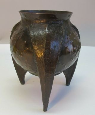 Fine & Unique 7.  5 " Wmf Ikora German Art Nouveau Bronzed Bowl C.  1910 Antique