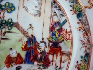 IMPRESSIVE 22.  5CM Chinese Qianlong 1736 - 95 Famille Rose Plate Antique Oriental 4