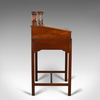 Antique Clerks Writing Desk,  English,  Victorian,  Mahogany Tall Bureau Circa 1870 3