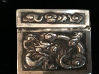 Antique Chinese export silver box 3.  25 