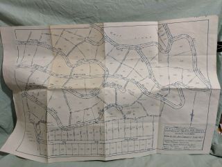 Rare 1927 Land Survey Map - Salinas,  California,  Carmel Valley Monterey Co.  History