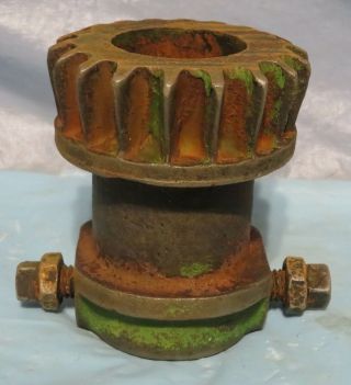 Vintage Industrial Machine Age Steel/Cast iron Gear Steampunk Art Lamp Part 5