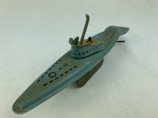 British Harold Flory S4 Submarine Toy 1949/1950 ' s 4