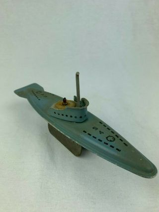 British Harold Flory S4 Submarine Toy 1949/1950 ' s 7