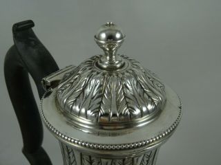 PRETTY VICTORIAN silver COFFEE POT,  1879,  427gm 7