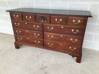 Statton Old Towne Solid Cherry Chippendale Style 11 Drawer Dresser