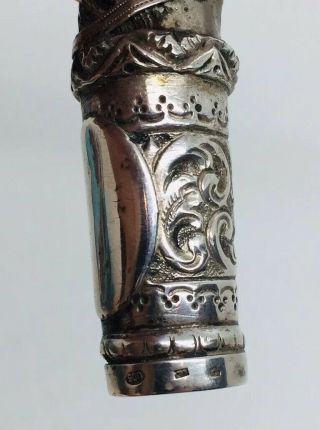 Antique Austrian 900 Sterling Silver Figural Horse Cane Walking Stick Handle 5
