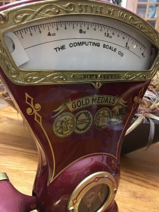Cast Iron Antique Dayton Candy/ Mercantile Scale,  Restored In.   12