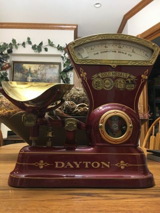 Cast Iron Antique Dayton Candy/ Mercantile Scale,  Restored In.  