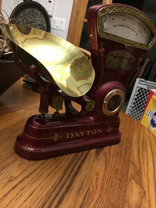 Cast Iron Antique Dayton Candy/ Mercantile Scale,  Restored In.   6