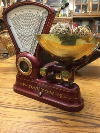 Cast Iron Antique Dayton Candy/ Mercantile Scale,  Restored In.   7
