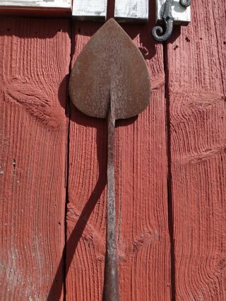 Antique Garden Spade Ward & Payne Sheffield Forged Iron Shovel Farm Tool Trowel