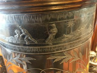 RARE VICTORIAN REED & BARTON WATER URN WITH CHERUBS AND ENGRAVING 4