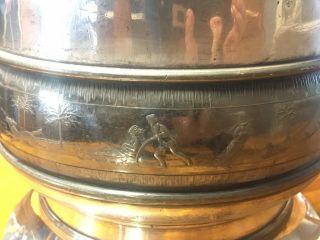 RARE VICTORIAN REED & BARTON WATER URN WITH CHERUBS AND ENGRAVING 5