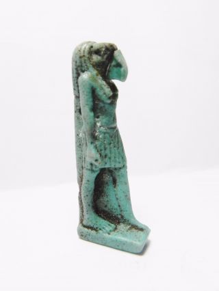 Zurqieh - Q210 - Ancient Egypt,  Large Faience Thoth.  1075 - 600 B.  C